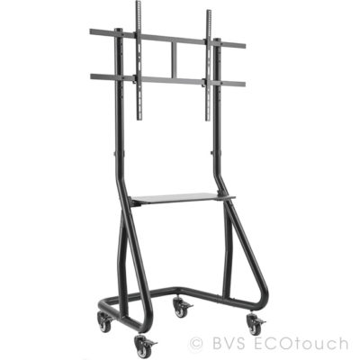 BVS Fixed Height Touch Screen Trolley II with Shelf for upto 60"-105" Screens